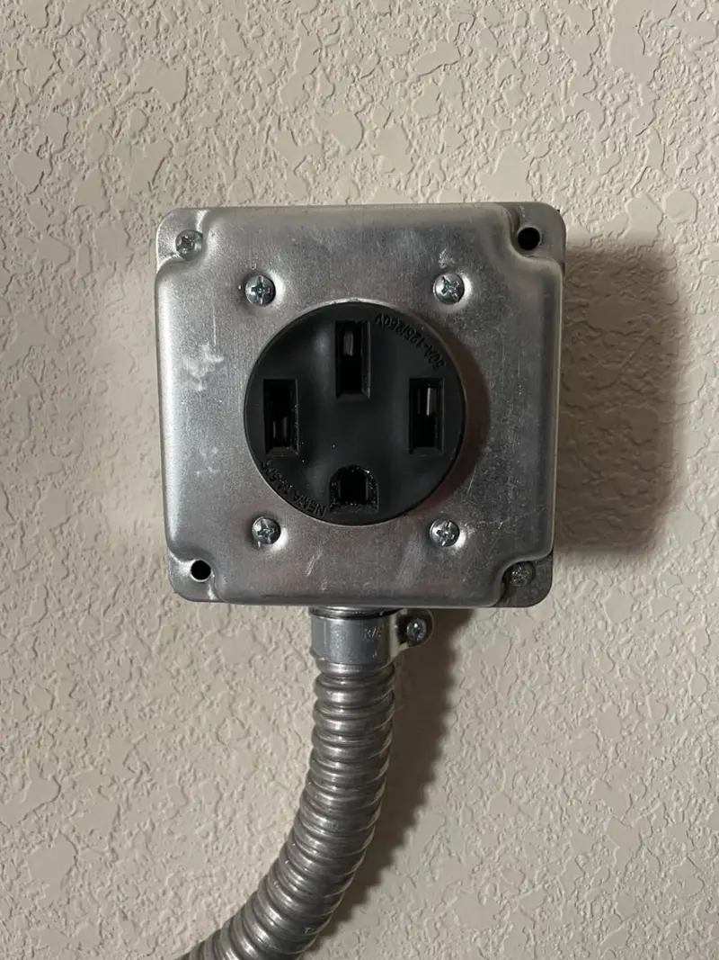NEMA 14-50 outlet installed for Electrical Panel Upgrade in Belpre